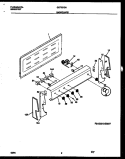 BACKGUARD Diagram and Parts List for GEF301SADA  Gibson Range