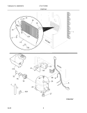 SYSTEM Diagram and Parts List for CFU17F3AW8  Uni Freezer