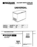 COVER Diagram and Parts List for MFC07M1BW3  Frigidaire Freezer