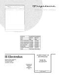 COVER Diagram and Parts List for GLD2875FPW1  Frigidaire Dishwasher