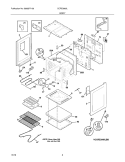 BODY Diagram and Parts List for CCRE3860LBB  Crosley Range