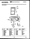 CABINET AND INSTALLATION PARTS Diagram and Parts List for AS182N2K1  Frigidaire Air Conditioner