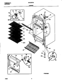 CABINET Diagram and Parts List for MFU20F3GW6  Frigidaire Freezer
