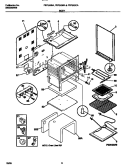 BODY Diagram and Parts List for FEF323CASB  Frigidaire Range