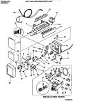 ICE MAKER COMPONENTS Diagram and Parts List for WRT17FGCD1  Frigidaire Refrigerator