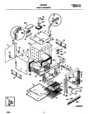 BODY Diagram and Parts List for FEB756CESF  Frigidaire Wall Oven