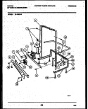 POWER DRY AND MOTOR PARTS Diagram and Parts List for 61-1082-10-00  Tappan Dishwasher