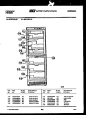SHELVES AND SUPPORTS Diagram and Parts List for UFPF101LD1  Frigidaire Freezer