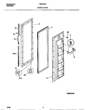 FREEZER DOOR Diagram and Parts List for FRS20QRCW1  Frigidaire Refrigerator
