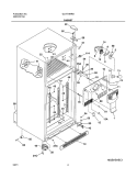 CABINET Diagram and Parts List for GLHT184RAQ0  Frigidaire Refrigerator