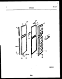 FREEZER DOOR PARTS Diagram and Parts List for FPCE22V3PL0  Frigidaire Refrigerator