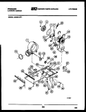DRYER MOTOR, BLOWER AND BELT Diagram and Parts List for LCE441LW1  Frigidaire Washer