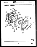 DOOR PARTS Diagram and Parts List for REP309CW3  Kelvinator Range