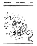 DOOR, FRONT PANEL, LINT FILTER Diagram and Parts List for DG400TXD1  Frigidaire Dryer