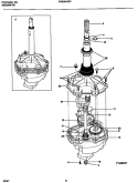 TRANSMISSION Diagram and Parts List for FWS845GFT0  Frigidaire Washer