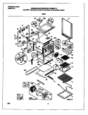 BODY Diagram and Parts List for FEF389CFSG  Frigidaire Range