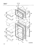 DOOR Diagram and Parts List for GRT18S5AW2  Gibson Refrigerator
