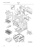 BODY Diagram and Parts List for FFGS3025LBB  Frigidaire Range
