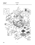 BODY Diagram and Parts List for PLCS389CCA  Frigidaire Range