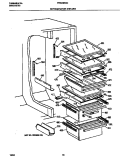 REFR SHELVES Diagram and Parts List for FRS24BGGB1  Frigidaire Refrigerator