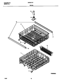 RACKS Diagram and Parts List for MDB421RFR3  Frigidaire Dishwasher