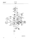 BURNER Diagram and Parts List for GLGC36S8AQA  Frigidaire Cooktop