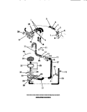 PUMP, HOSES, WATER VALVE Diagram and Parts List for WDSCW3  Frigidaire Washer