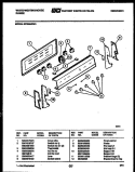 CONTROL PANEL Diagram and Parts List for KF320JDW4  Kelvinator Range