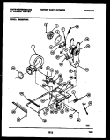 MOTOR AND BLOWER PARTS Diagram and Parts List for SM230PXD2  Frigidaire Washer