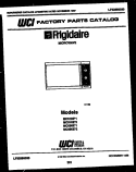 COVER Diagram and Parts List for MC590E1  Frigidaire Microwave
