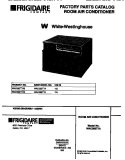 COVER Diagram and Parts List for WAC086T7A2  Frigidaire Air Conditioner