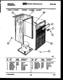 CABINET AND CONTROL PARTS Diagram and Parts List for FED30P1  Frigidaire Dehumidifier