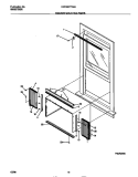 WINDOW MOUNTING PARTS Diagram and Parts List for FAC053T7A2A  Frigidaire Air Conditioner