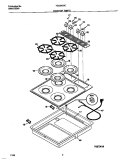 COOKTOP PARTS Diagram and Parts List for TGC8X3XCCA  Tappan Cooktop