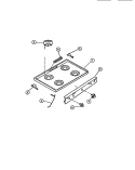 COOKTOP Diagram and Parts List for CGC1M1DXD  Gibson Range
