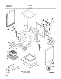 BODY Diagram and Parts List for FEF314BWB  Frigidaire Range