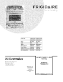 COVER Diagram and Parts List for FGGS3075KBA  Frigidaire Range