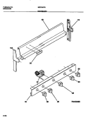 BACKGUARD Diagram and Parts List for MGF300PBWB  Frigidaire Range