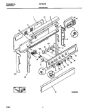 BACKGUARD Diagram and Parts List for GEF357CBSD  Gibson Range