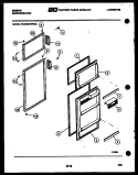 DOOR PARTS Diagram and Parts List for RVG12C1WT2A  Gibson Refrigerator