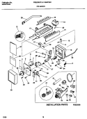 ICE MAKER Diagram and Parts List for F45WP26CD2  Frigidaire Refrigerator
