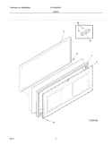 DOOR Diagram and Parts List for KFC09M3LW1  Kelvinator Freezer