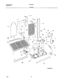 SYSTEM Diagram and Parts List for FRS20ZRGB6  Frigidaire Refrigerator