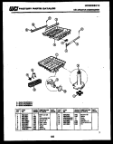 RACKS Diagram and Parts List for DWU7025DR1  Kelvinator Dishwasher