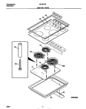MAIN TOP PARTS Diagram and Parts List for TEC3X7XCBA  Tappan Cooktop