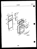 DOOR PARTS Diagram and Parts List for TGK180EN4D  Kelvinator Refrigerator