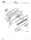 BACKGUARD Diagram and Parts List for FGF353CASB  Frigidaire Range