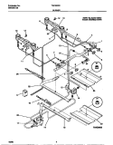 BURNER Diagram and Parts List for TGF350SCWC  Tappan Range