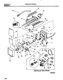 ICE MAKER COMPONENTS & INSTALLATION Diagram and Parts List for FRT22RHAD1  Frigidaire Refrigerator