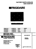 COVER Diagram and Parts List for FGC3X8XGTA  Frigidaire Cooktop